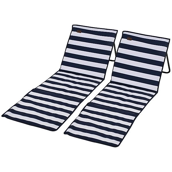 BlingBin Gartenliege 2pcs Faltbare Strandmatte Mit günstig online kaufen