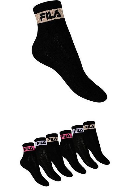 Fila Kurzsocken WOMAN QUARTER SOCKS (6-Paar) mit gerippter Knöchelpartie günstig online kaufen