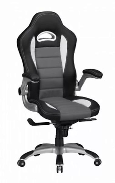 FineBuy Gaming-Stuhl 50 x 48 cm Sitzfläche Bezung aus Kunstleder schwarz günstig online kaufen