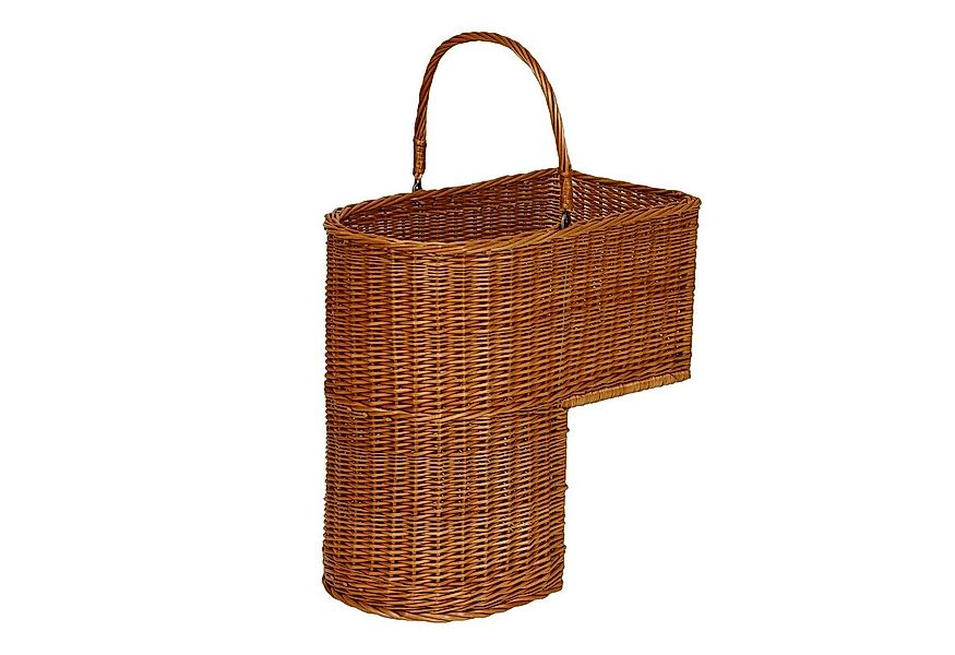 Lycce Treppenkorb Treppenkorb Stufenkorb mit Griff Weide natur 20 l günstig online kaufen