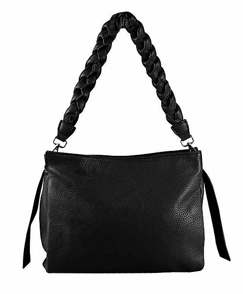 ITALYSHOP24 Schultertasche Damen Tasche Shopper FLECHTOPTIK günstig online kaufen