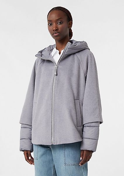 comma Funktionsjacke Outdoor-Jacke Cape-Jacke aus Wollmix günstig online kaufen