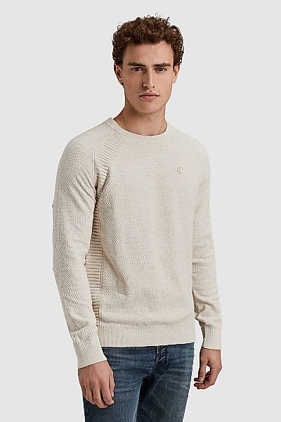 Cast Iron Pullover Heather Plated Ecru - Größe S günstig online kaufen