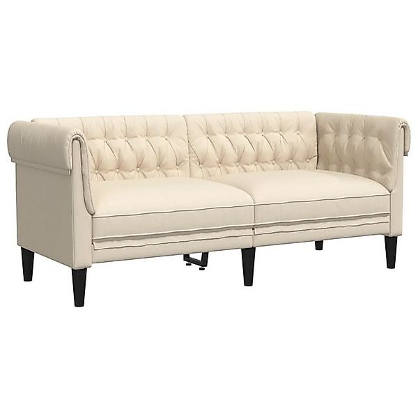 vidaXL Sofa 2-Sitzer-Sofa Chesterfield Leinen günstig online kaufen