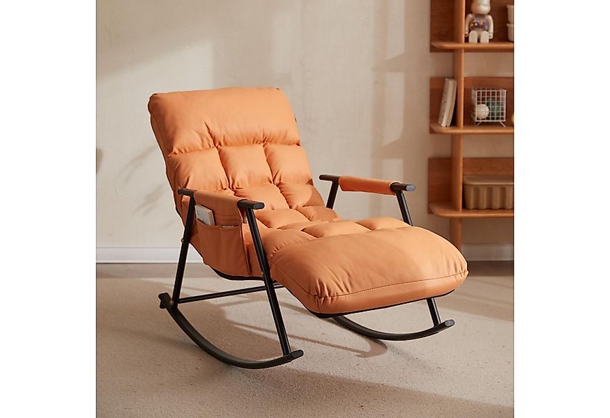 POPOLIC Schaukelstuhl Ergonomischer Schaukelstuhl/Liegesessel 140x60x96cm - günstig online kaufen