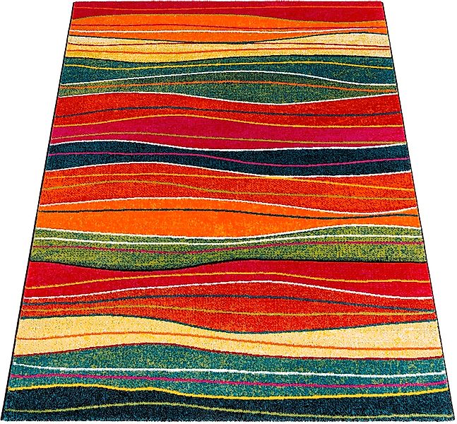 Paco Home Teppich "Canvas 773" rechteckig 16 mm Höhe Kurzflor, moderner Str günstig online kaufen