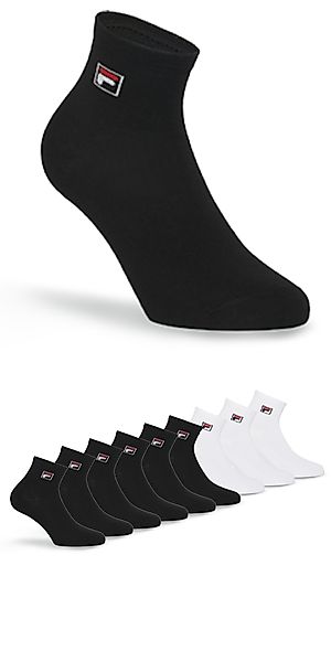 Fila Kurzsocken "UNISEX QUARTER PLAIN SOCKS" 9 Paar tlg. mit Logo-Schriftzu günstig online kaufen
