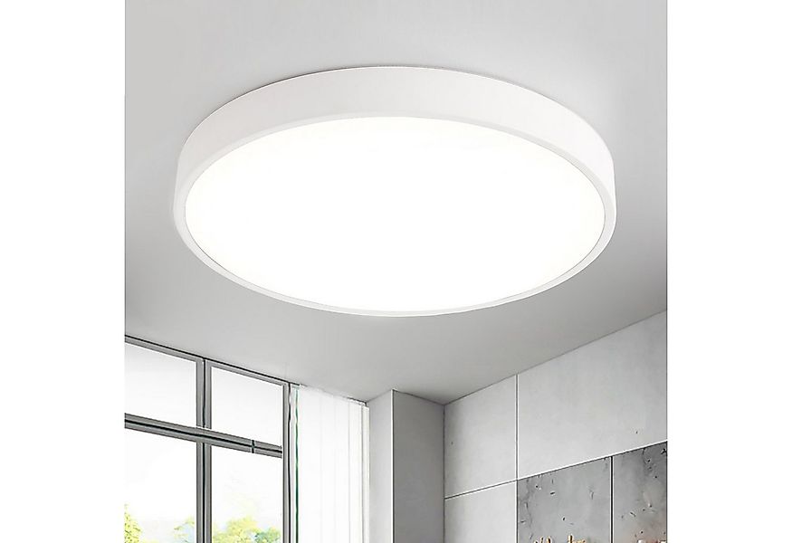 style home LED Deckenleuchte Runde Deckenlampe aus Metall, Warmweiß 3000K o günstig online kaufen