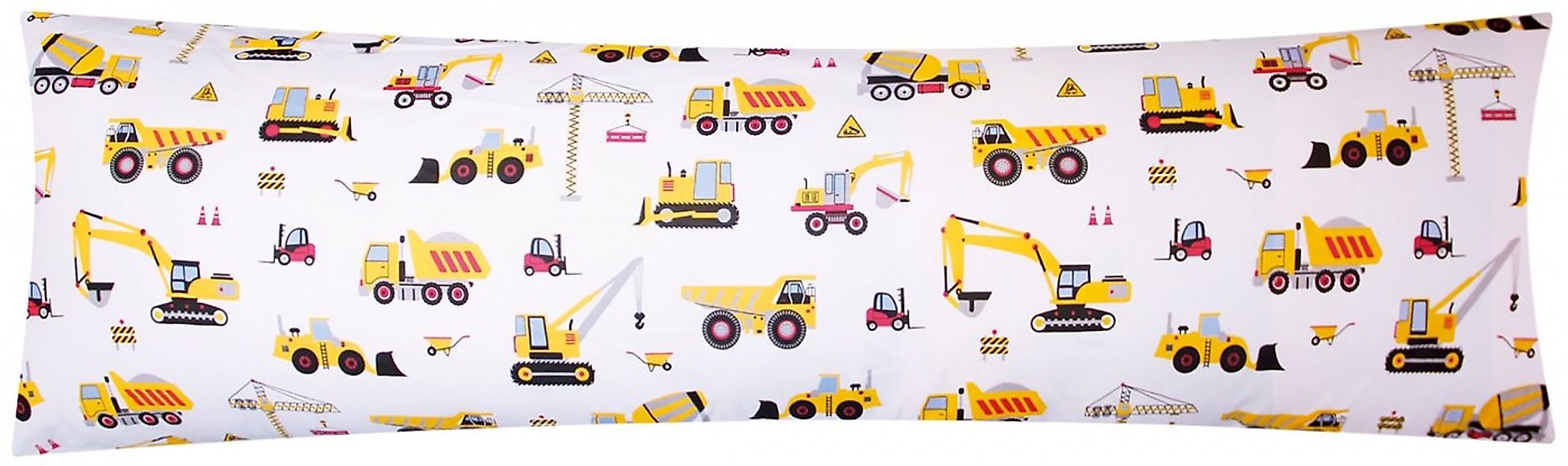 Heubergshop Seitenschläferkissenbezug, (1 Stück), 40x145cm Bagger Baufahrze günstig online kaufen