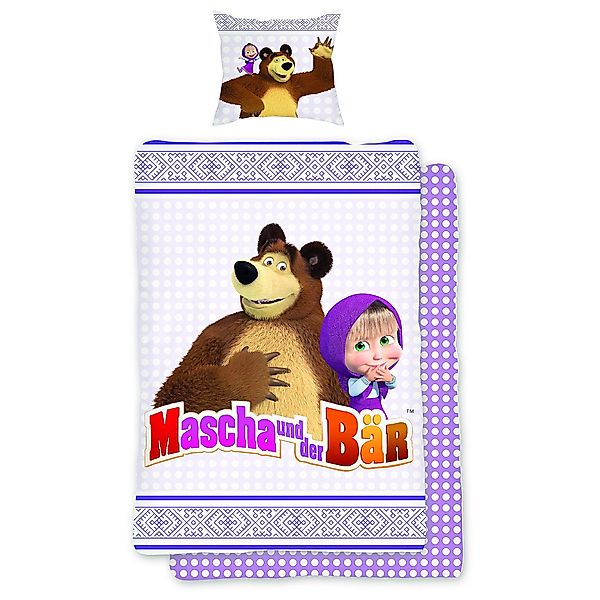 BERONAGE Kinderbettwäsche Mascha und der Bär günstig online kaufen