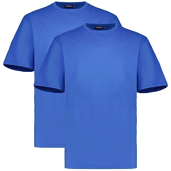 ADAMO Doppelpack T-Shirt aus Baumwolle Farbe blau Größe: 12XL günstig online kaufen