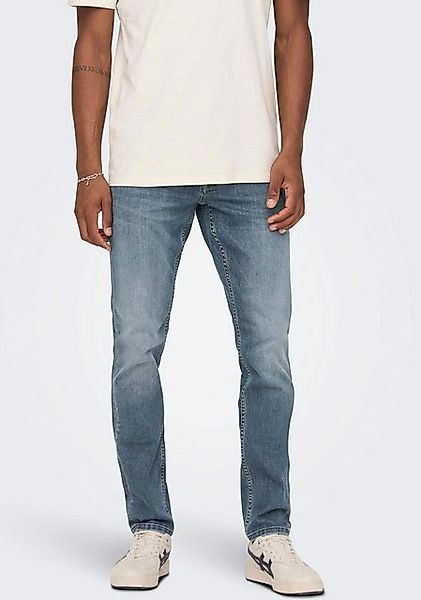 ONLY & SONS Slim-fit-Jeans OS ONSLOOM SLIM BLUE GREY 40 mit Destroyed Effek günstig online kaufen