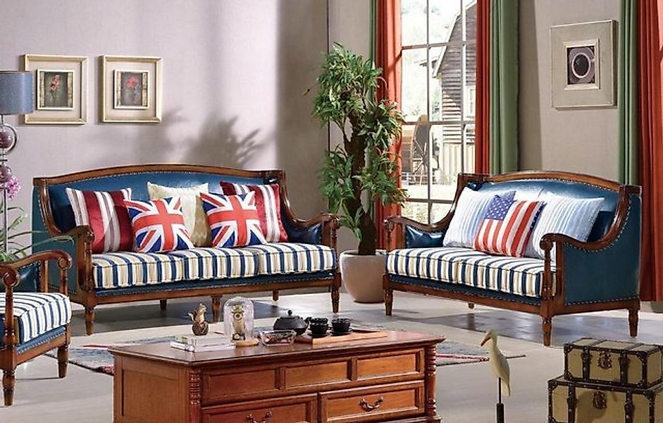 Xlmoebel Sofa Neues klassisches Ledersofa Set für das Wohnzimmer mit 3+2 Si günstig online kaufen