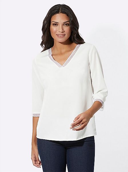 Sieh an! Klassische Bluse Spitzenbluse . günstig online kaufen