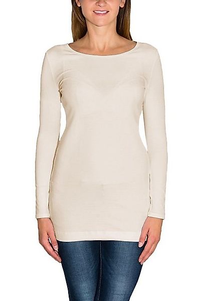 Alkato Langarmshirt Alkato Damen Langarm Longshirt Langarmshirt Tunika Basi günstig online kaufen