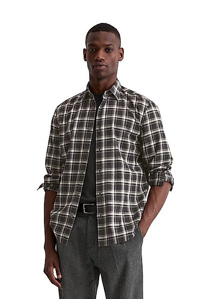 Marc O'Polo Langarmhemd aus weichem Bio-Baumwoll-Flanell günstig online kaufen