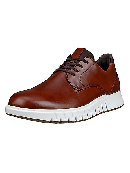 Ecco Gruuv Studio Derby (Premium-Leder) braun Herren Sneaker günstig online kaufen