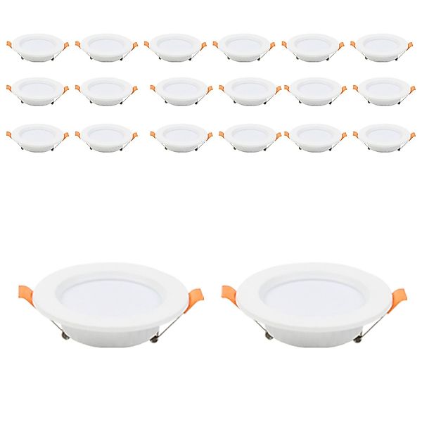 Clanmacy LED Einbaustrahler 20St. LED Einbaustrahler günstig online kaufen