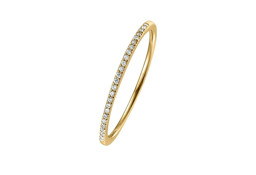 Stella-Jewellery Memoirering 750er Gelbgold Ring 34 x Diamanten ca. 0,08 ct günstig online kaufen