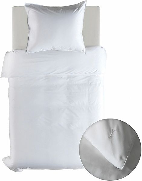 YELLOW Bettwäsche "Suite-Dubai" 2 Stk. Uni Design, 100% Baumwolle ab 135x20 günstig online kaufen