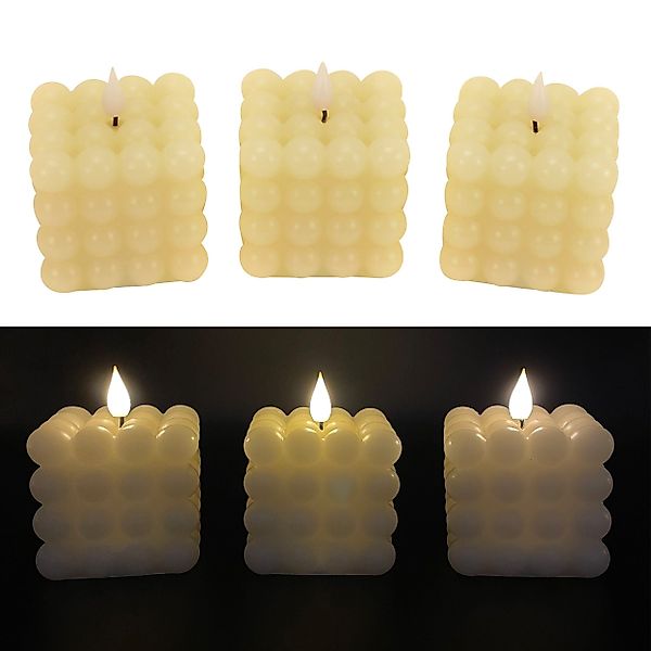 Online-Fuchs LED-Kerze 3er Set LED Bubble günstig online kaufen