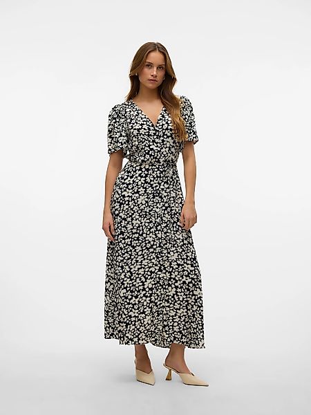 Vero Moda Sommerkleid "VMALBA SS CALF DRESS WVN GA NOOS" günstig online kaufen