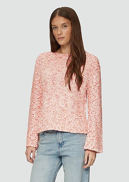 s.Oliver Longpullover Strickpullover Melierter Strickpullover mit günstig online kaufen