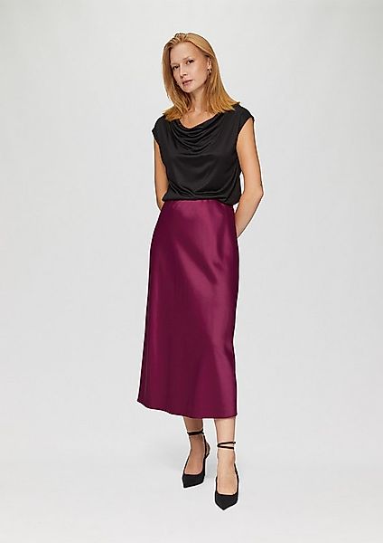 s.Oliver Midirock Rock Midi-Rock aus Satin günstig online kaufen