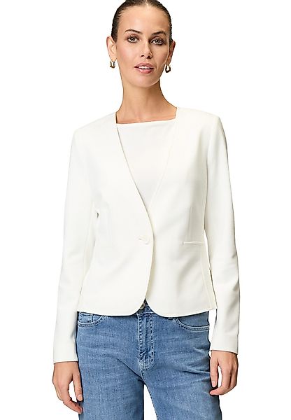 Zero Jackenblazer zero Piqué-Blazer mit Knopfverschluss günstig online kaufen