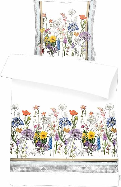 APELT Bettwäsche "Frida" 2 Stk. eine Blütenwiese mit heimischen Sommerblume günstig online kaufen