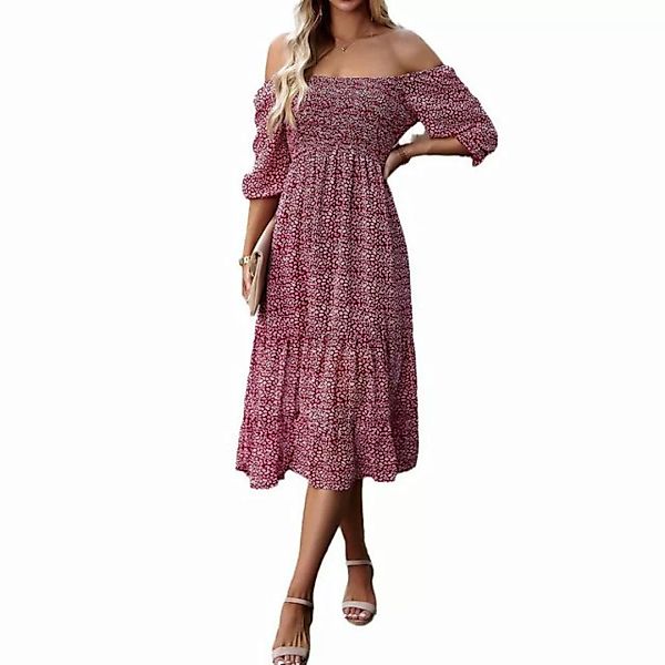 ZWY Dirndl Frühlingskleider, elegante Kleider mit quadratischem Ausschnitt günstig online kaufen