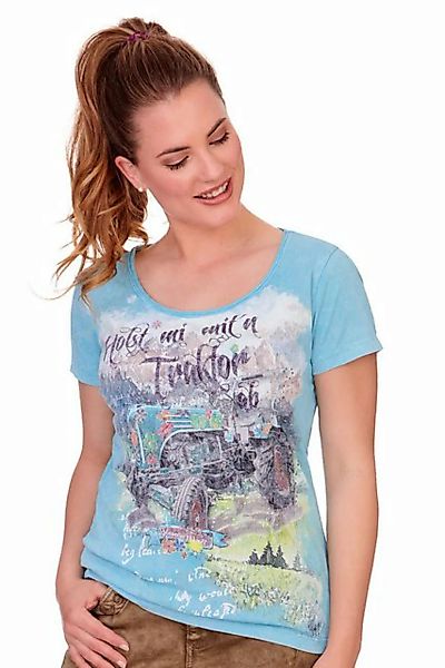 Hangowear Trachtenshirt Trachtenshirt Damen - SYRA - hellblau günstig online kaufen