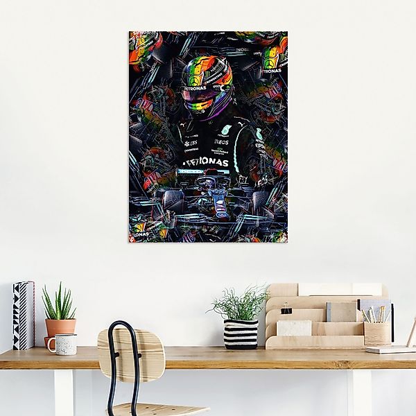 Artland Wandbild "Sir Lewis Hamilton Motorsportlegende", Bilder von Männern günstig online kaufen