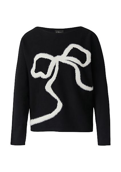 s.Oliver Longpullover Strickpullover Feinstrickpullover mit U-Boot-Ausschni günstig online kaufen