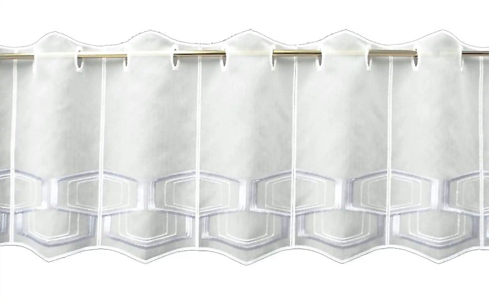 FLORENTINA Scheibengardine   ¦ blau ¦ Synthetik ¦ Maße (cm): B: 144 H: 36 G günstig online kaufen