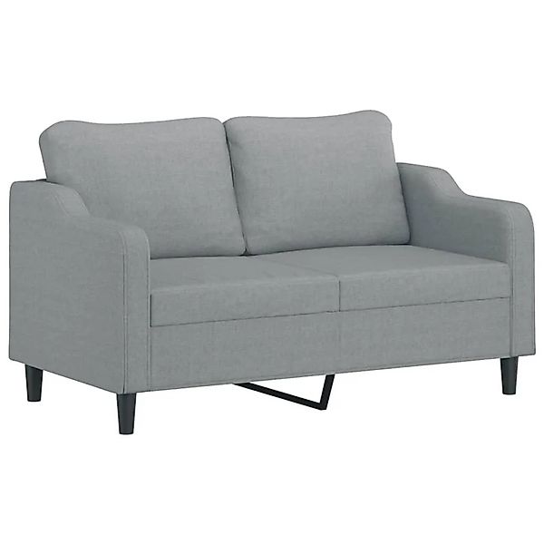 vidaXL 2-Sitzer-Sofa Hellgrau 140 cm Stoff 359359 günstig online kaufen
