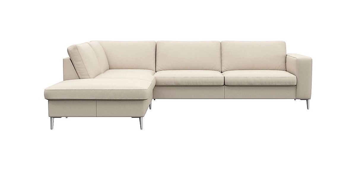 FLEXLUX Ecksofa "Fiore, super Sitzkomfort durch Kaltschaum im Sitz, L-Form" günstig online kaufen