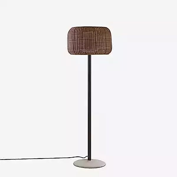 Bover Terrassenlampe Fora P, grafitbraun/braun, Höhe 165 cm, günstig online kaufen