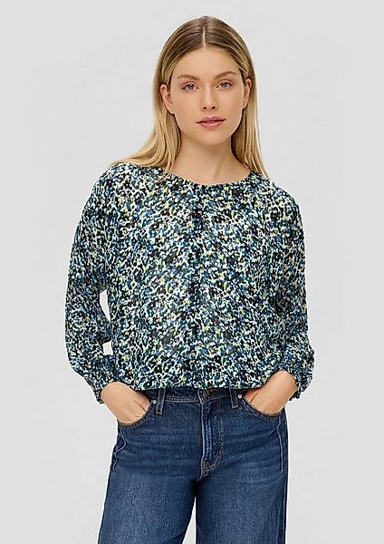 s.Oliver Langarmbluse Bluse Langarmbluse mit All-over-Print günstig online kaufen