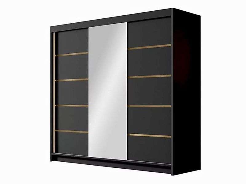 MIRJAN24 Kleiderschrank Evo VI (mit drei Schwebetüren) 200x58x215 cm, Front günstig online kaufen