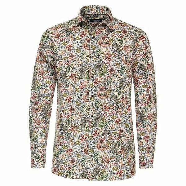 CASAMODA Businesshemd CasaModa XXL Businesshemd Floralprint grün-braun günstig online kaufen