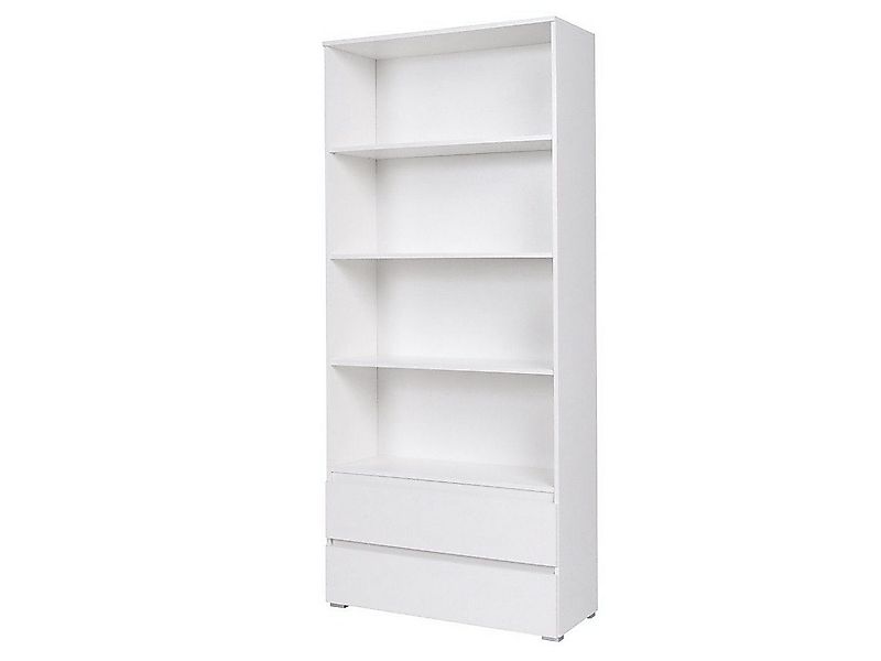 Beautysofa Bücherregal Geräumiges Bücherregal mit Schubladen günstig online kaufen