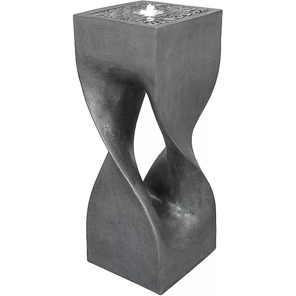 Silex Kunststeinbrunnen Twister Polyresin 26,5 cm x 26,5 cm x 69 cm günstig online kaufen
