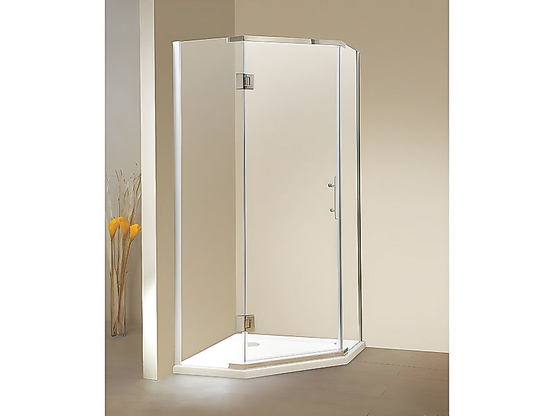 Duschtrennwand Seitenwand Eckdusche ARDIA mit Duschwanne - 90x90x185 cm günstig online kaufen