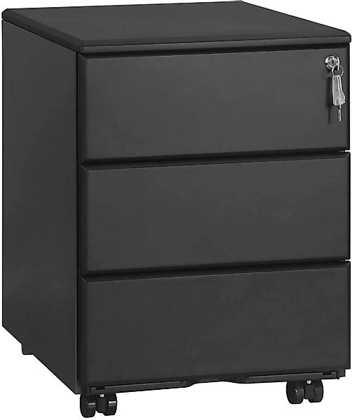 Woltu Rollcontainer, Metall Mobiler Aktenschrank Büroschrank günstig online kaufen