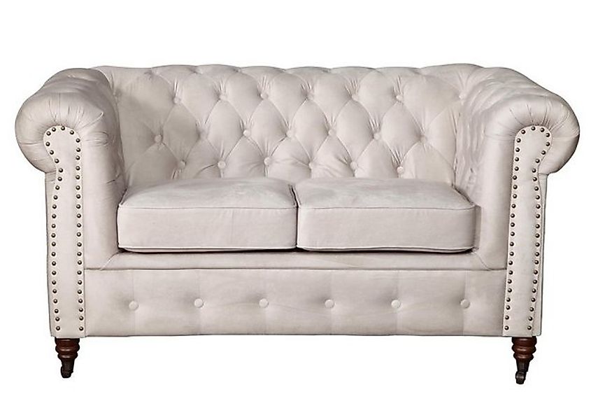 Xlmoebel Sofa Zweisitzer Chesterfield Sofa mit Stoffbezug in edlem Design v günstig online kaufen