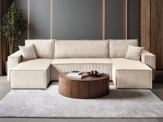 Lookway Wohnlandschaft CARLOS U CORD Gepolstertes günstig online kaufen