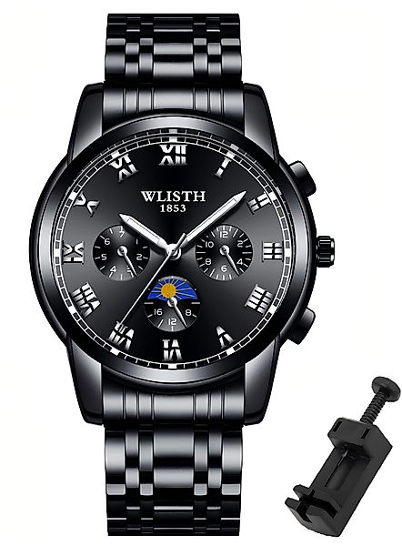 Forrlite Quarzuhr Quarzuhr Armbanduhr Edelstahl Herren günstig online kaufen