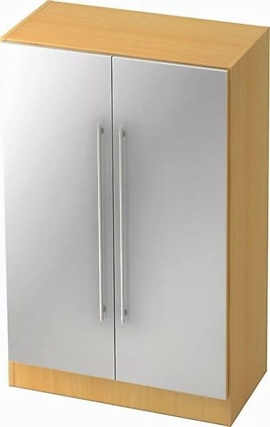 HAMMERBACHER Aktenschrank Schrank Solid 3OH BxTxH 80x42x127cm Griff RE Nuss günstig online kaufen