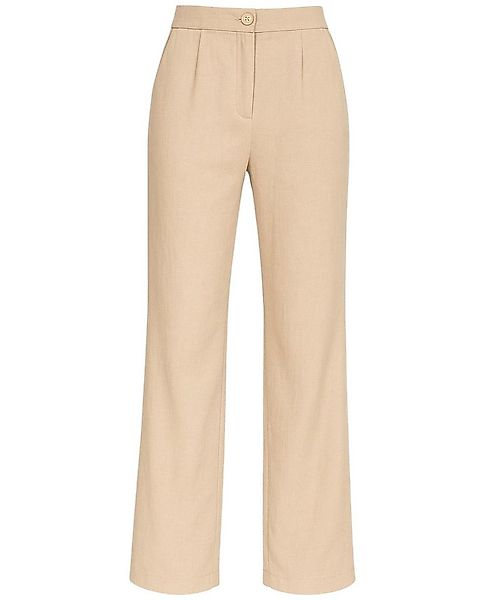 fashionshowcase Palazzohose Damen Hose in Leinenoptik – elegant Weites Bein günstig online kaufen